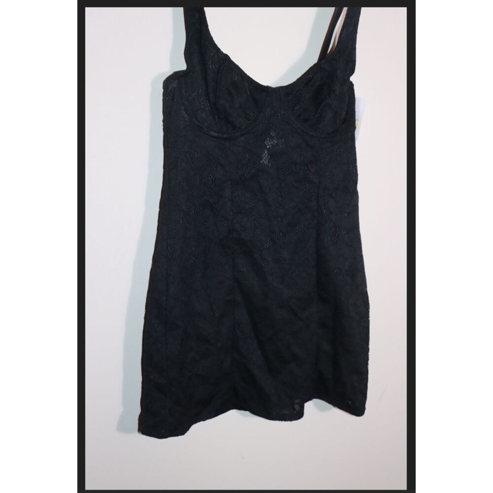 Auden Black Lace Sheath Intimates Dress Small NWT